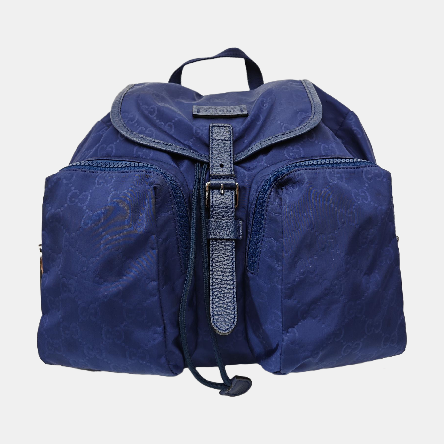 Monogram Nylon Backpack Blue