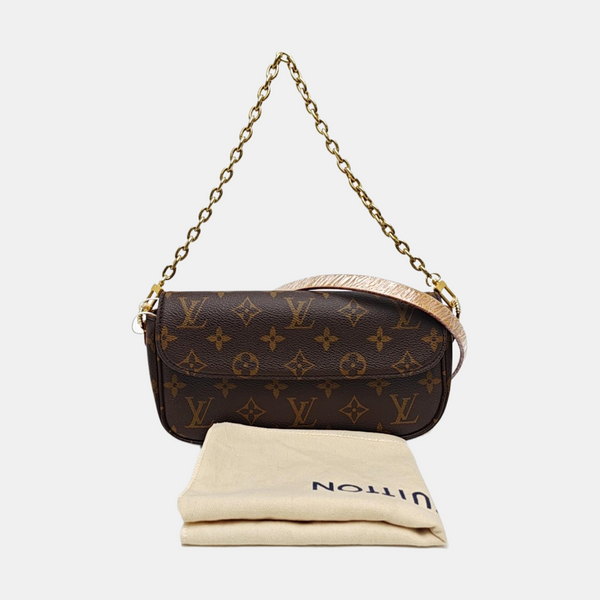 IVY Monogram Coated Canvas Brown