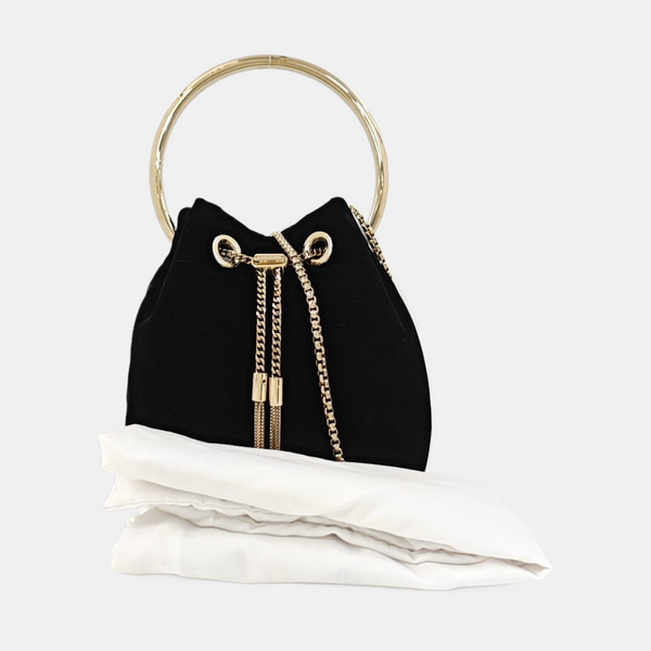 Suede Shoulder Bag Black