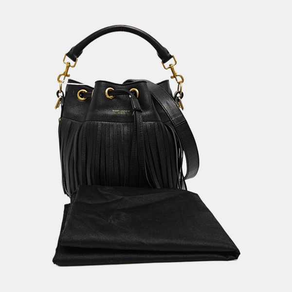 Calfskin Shoulder Bag Black