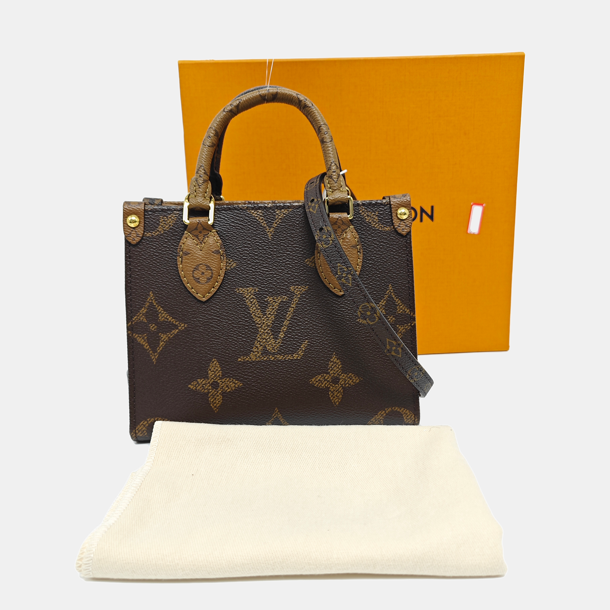 ONTHEGO BB Monogram Coated Canvas Brown