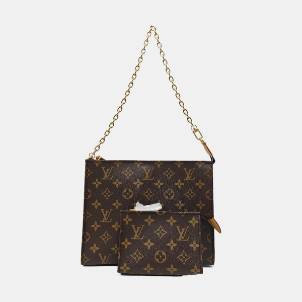 TOILET POCKET 26 Monogram Coated Canvas Brown
