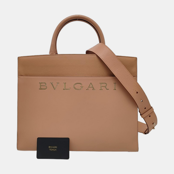 BVLGARI Medium Calfskin Brown