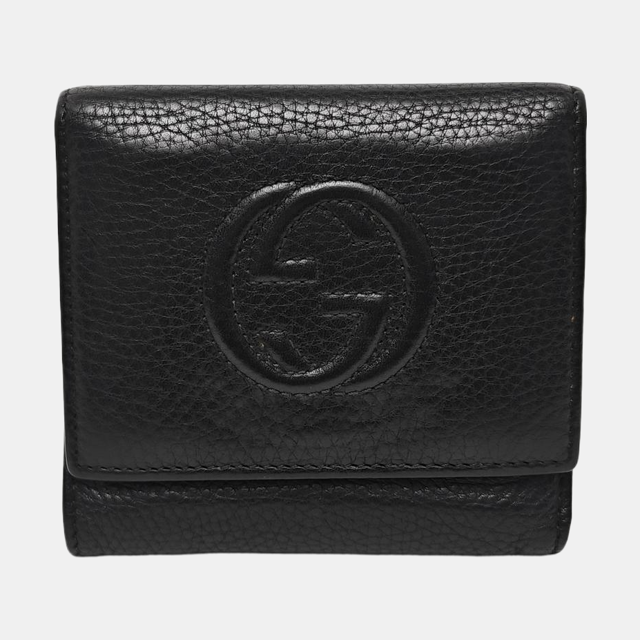 Soho Calfskin Black Wallet