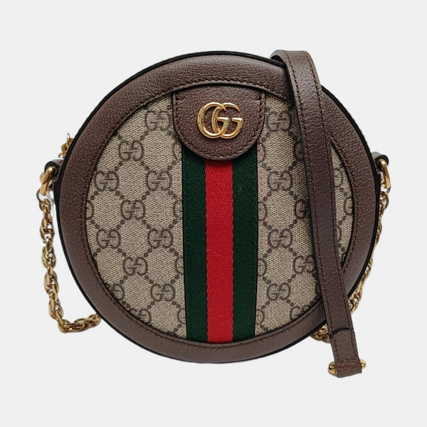 Ophidia Mini Monogram Lona Revestida Beige