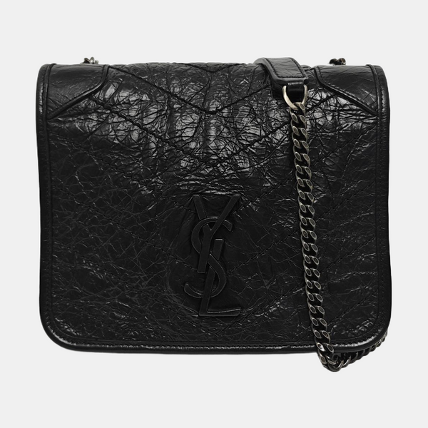Authenticated pre-owned  NIKI Mini Chevron, Quilted Calfskin Black - Shoulder Bag at Looply