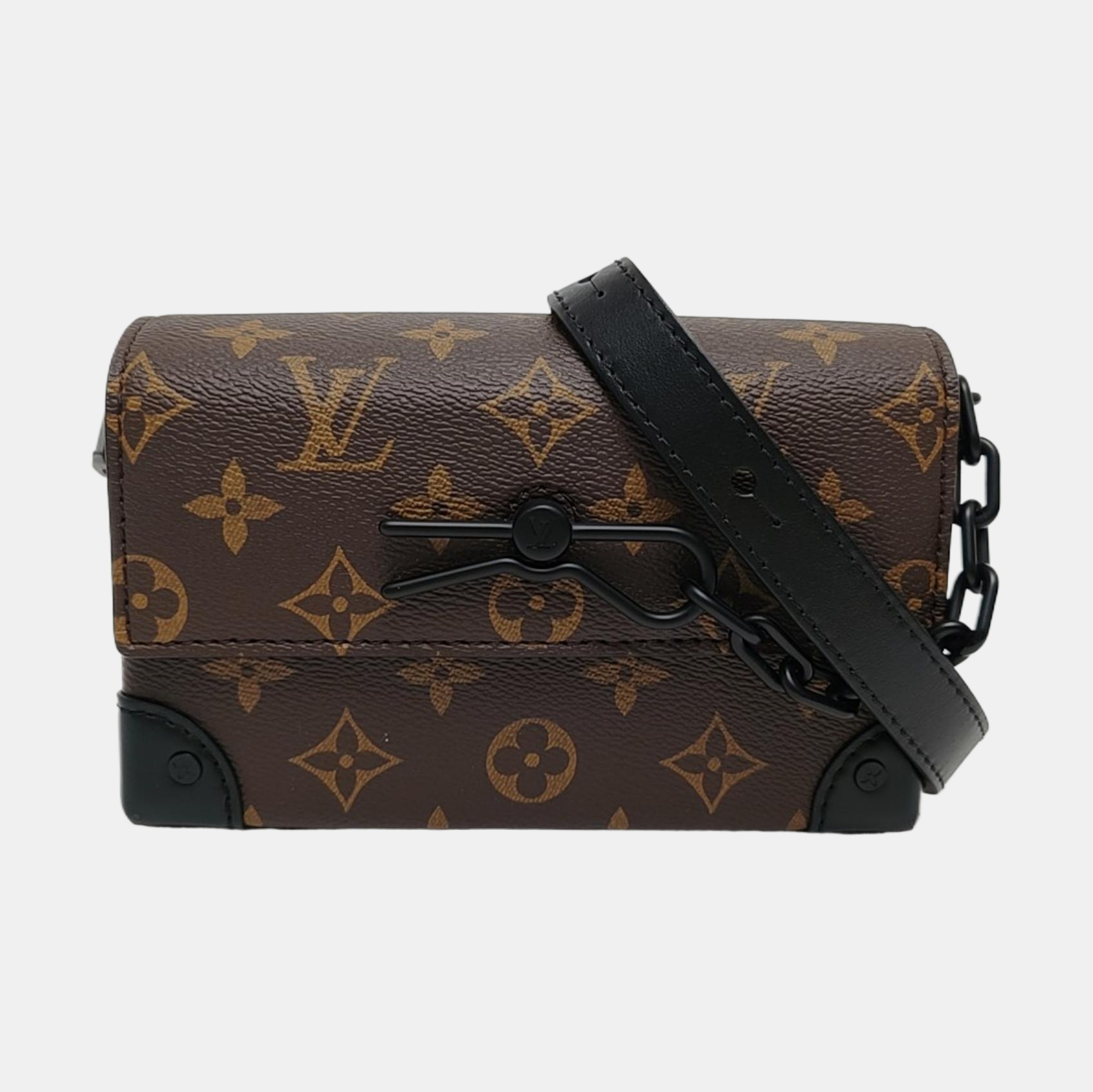 SOFT TRUNK Mini Monogram Coated Canvas Brown