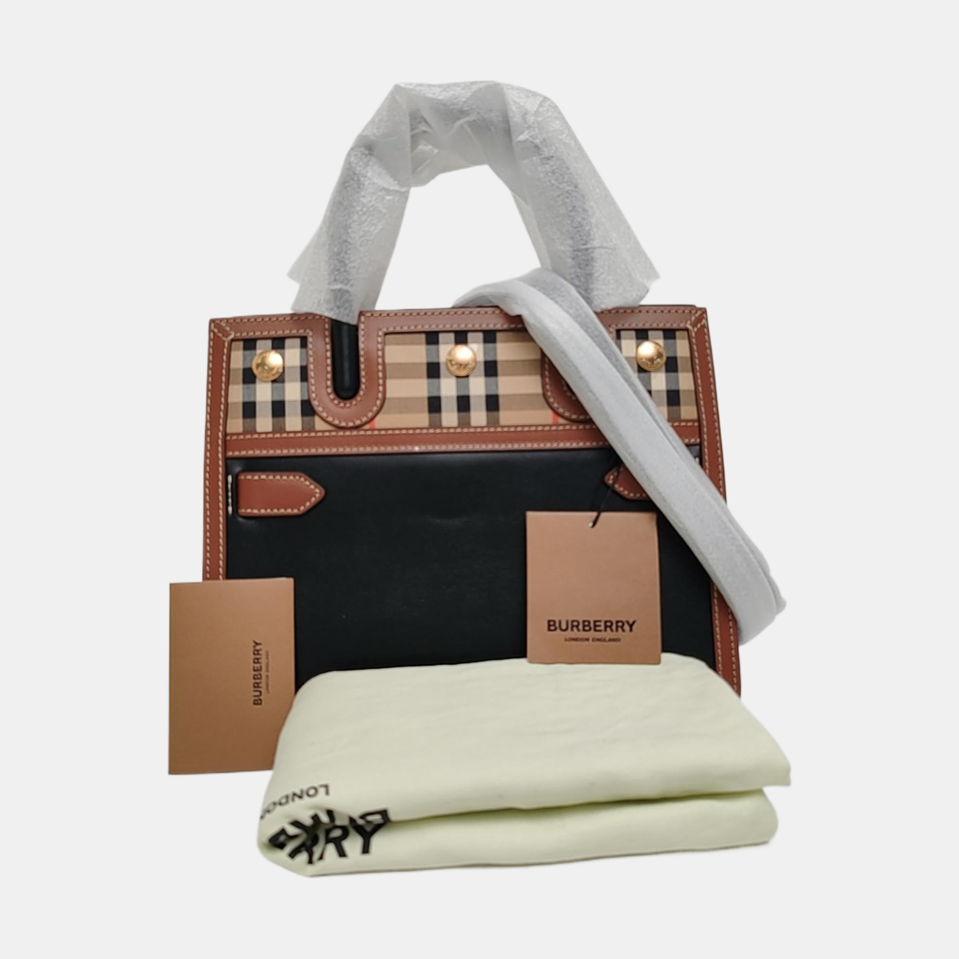 Title Mini Calfskin Black