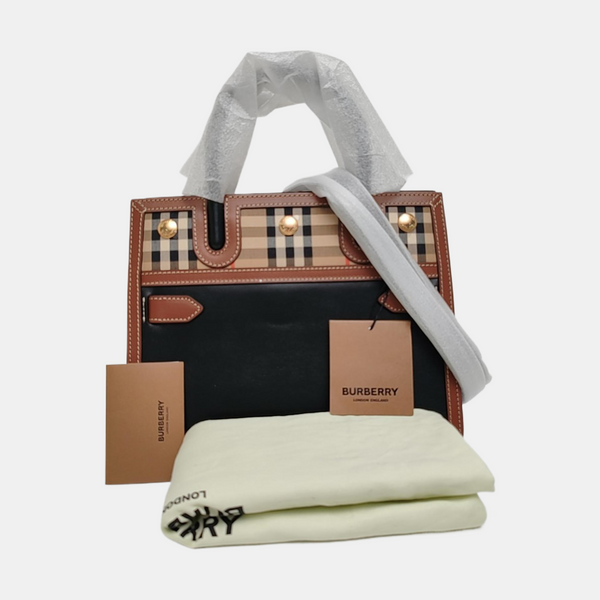 Title Mini Calfskin Black
