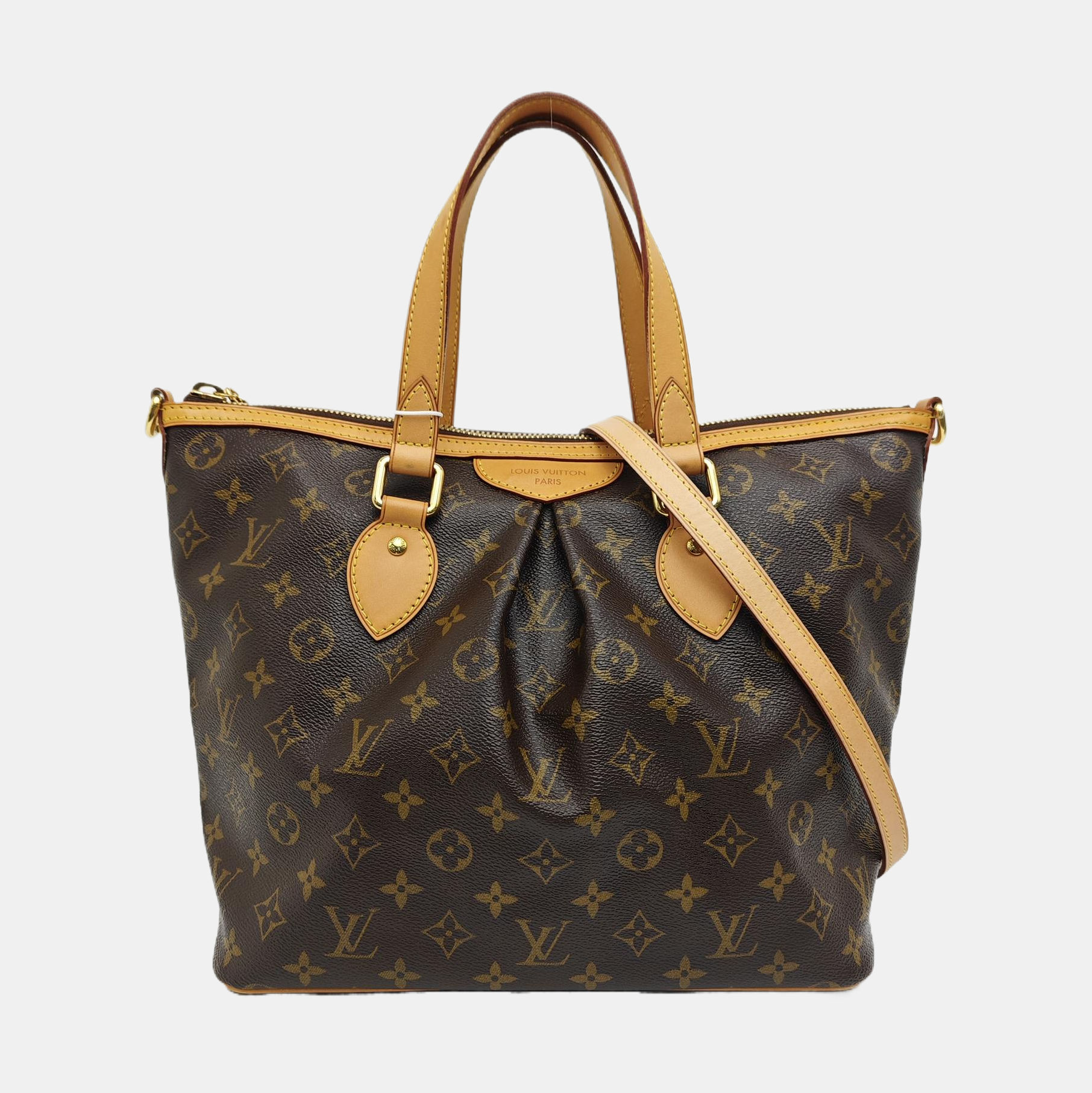 PALERMO PM Monogram Coated Canvas Brown