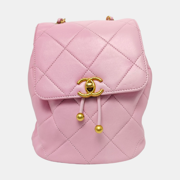 24S Quilted Lambskin Pink