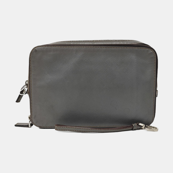 Calfskin Clutch Gray