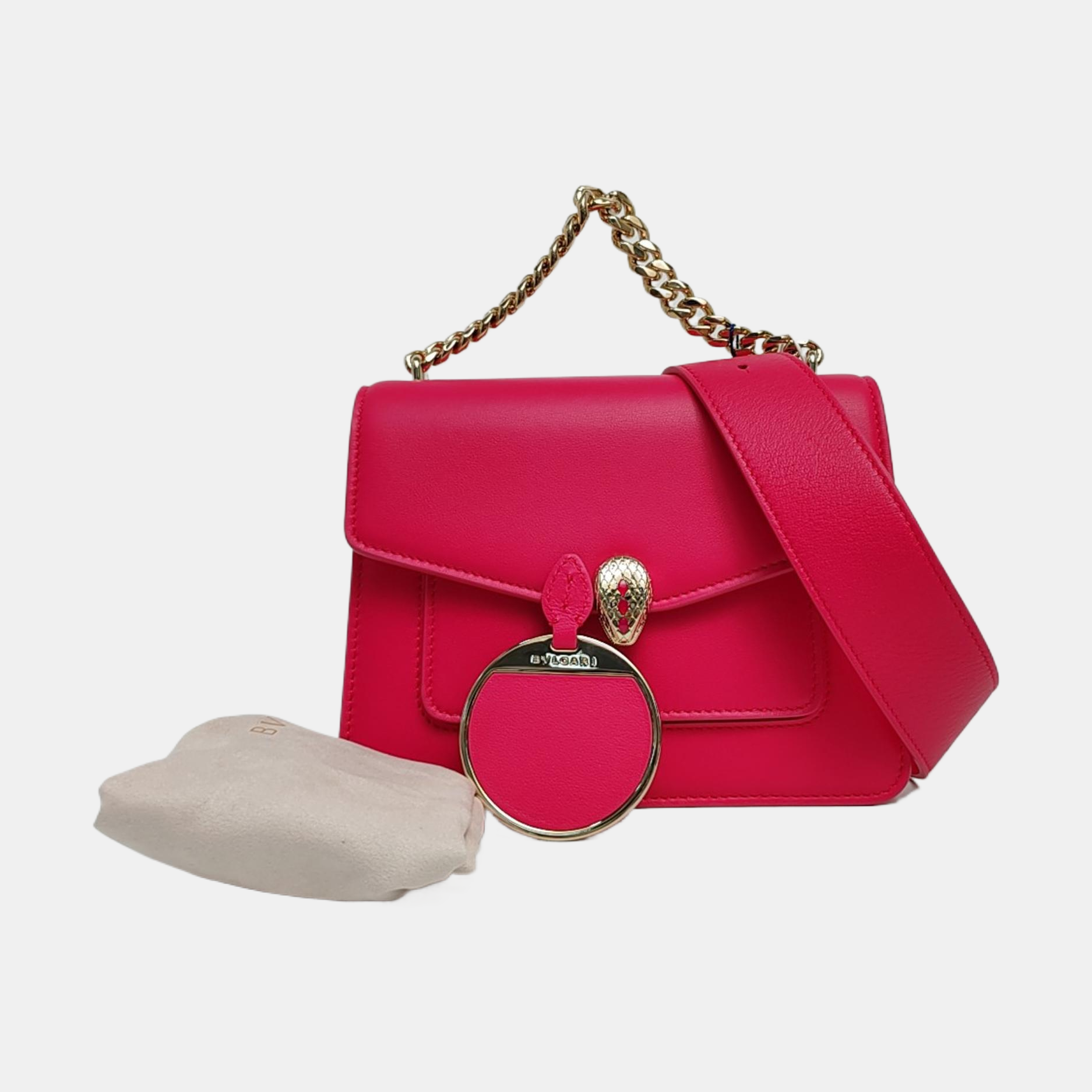 SERPENTI FOREVER Small Calfskin Pink