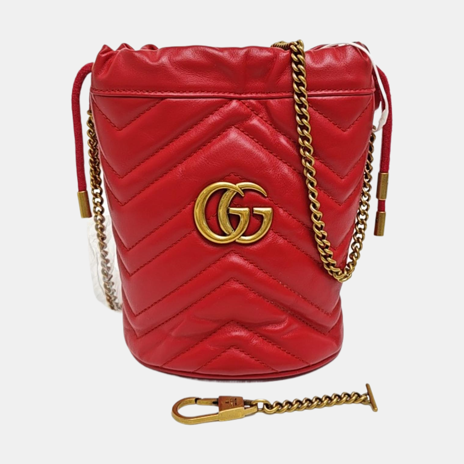 GG Marmont Mini Piel de Becerro Roja