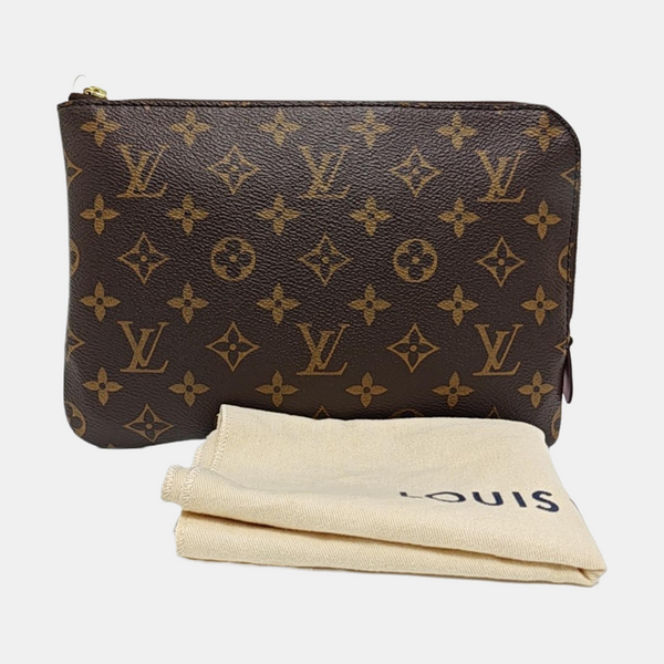 Etui Voyage PM Monogram Coated Canvas Brown