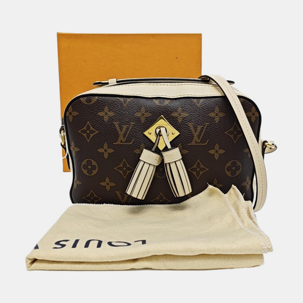 SAINTONGE Monogram Coated Canvas Brown