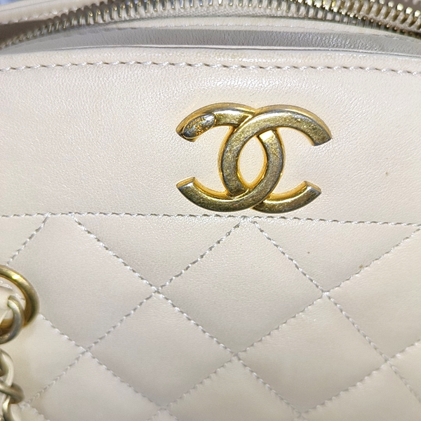 Quilted Lambskin Beige