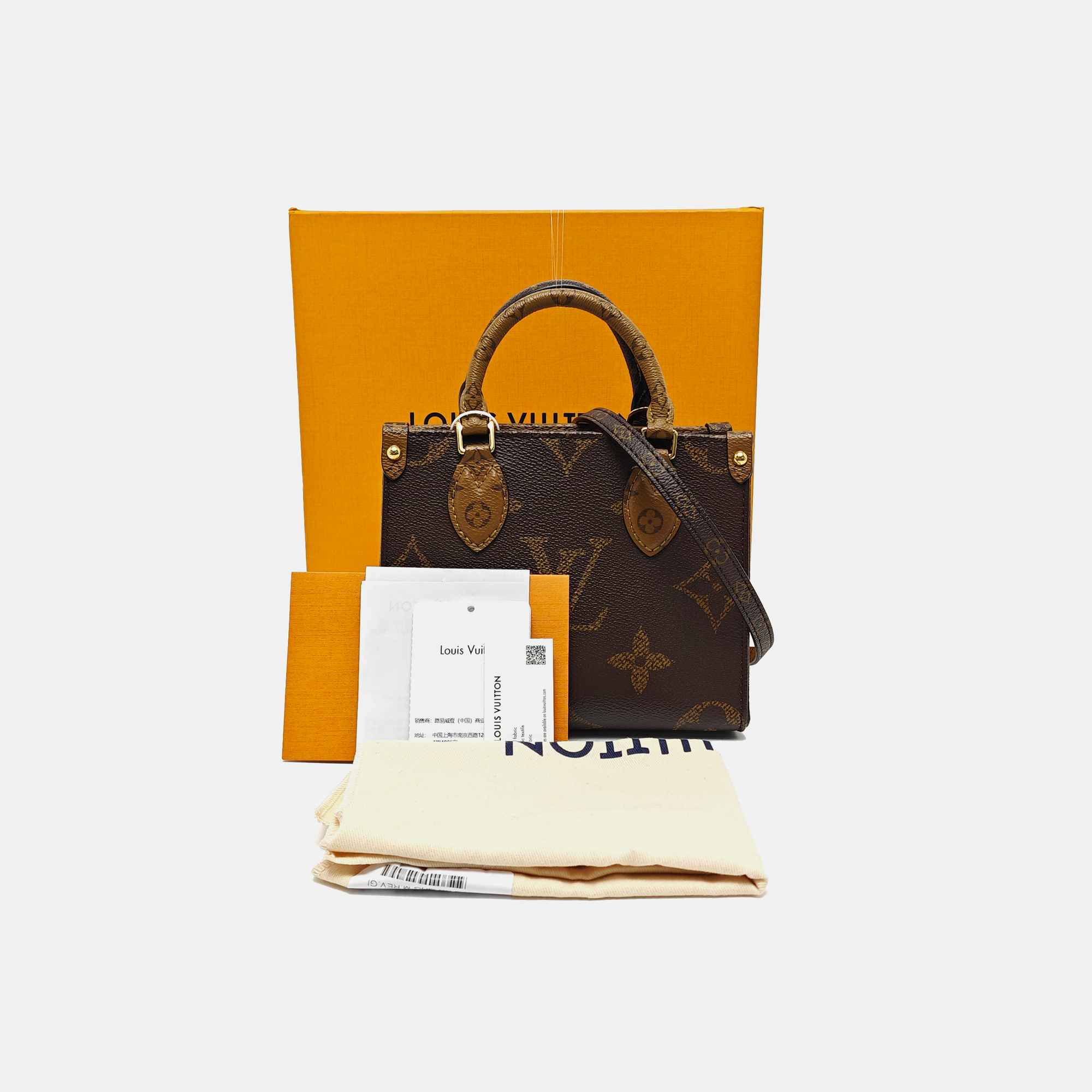 ONTHEGO BB Monogram Coated Canvas Brown