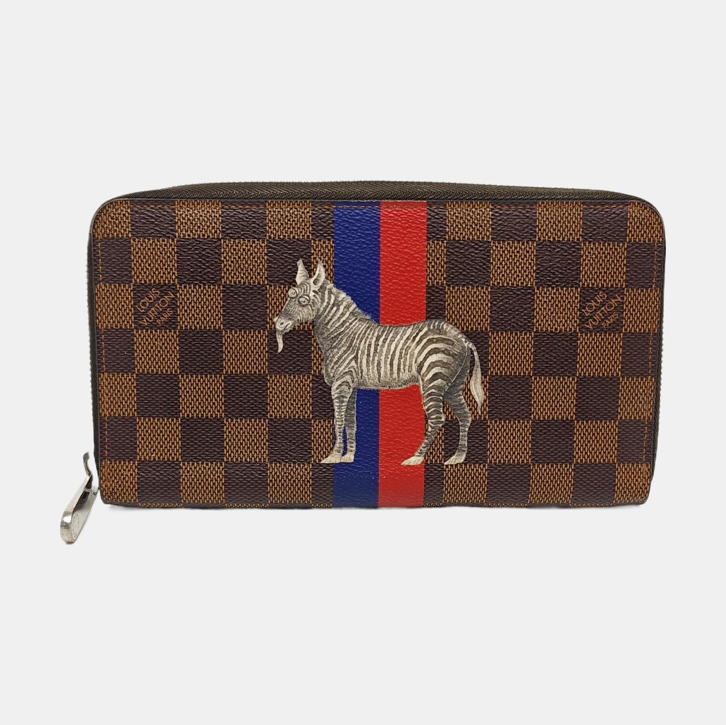 Damier Ebene Coated Canvas Wallet Brown