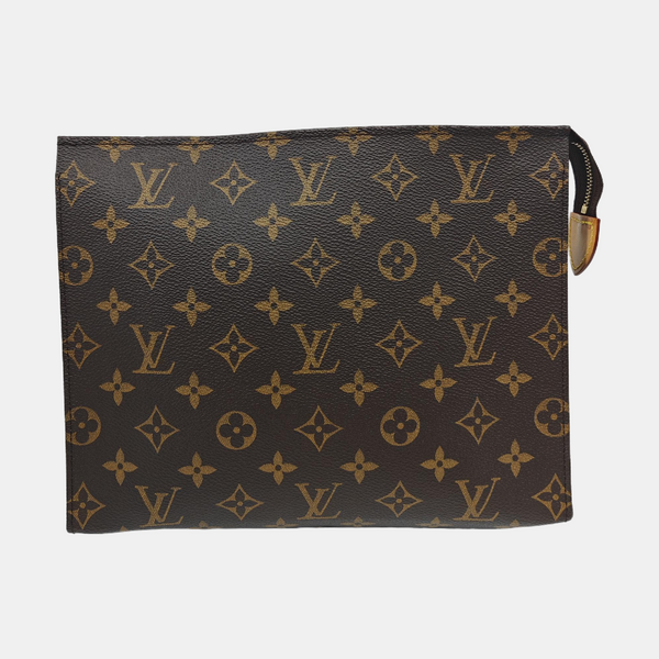 TOILET POCKET 26 Monogram Coated Canvas Brown