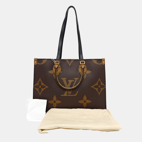 ONTHEGO MM Monogram Coated Canvas Brown