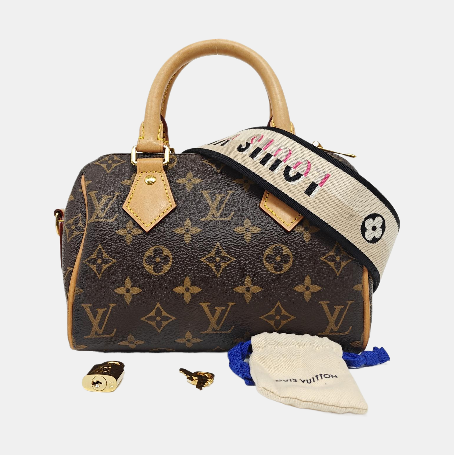 SPEEDY 20 Monogram Coated Canvas Brown