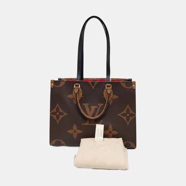 ONTHEGO MM Monogram Coated Canvas Brown