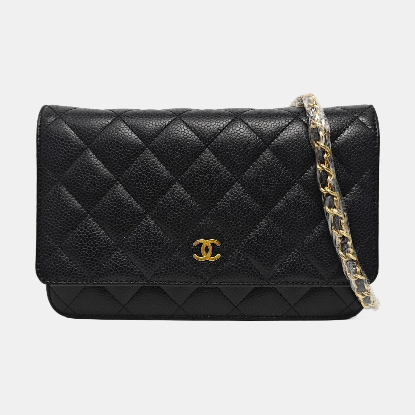 WOC Quilted Grained Calfskin Black