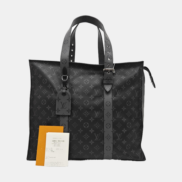 NEW CABAS ZIPPE GM Monogram Coated Canvas Gray