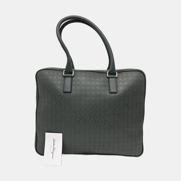 Calfskin Top Handle Bag Green