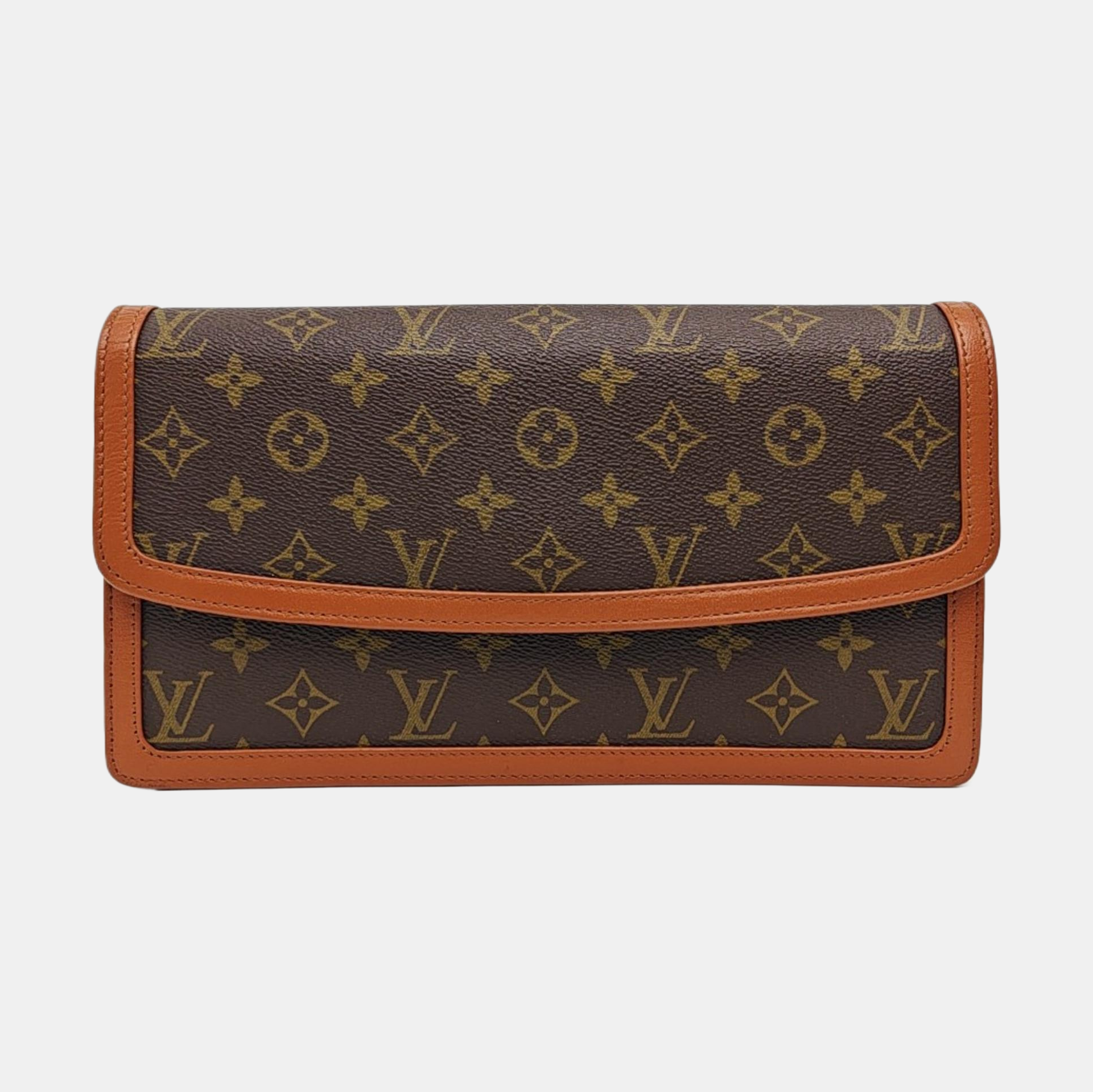 DAME GM Monogram Coated Canvas Brown