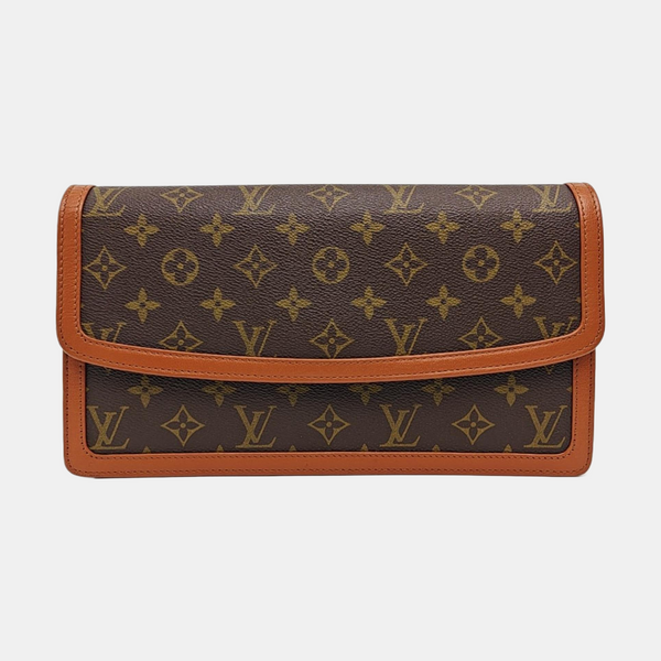 DAME GM Monogram Coated Canvas Brown