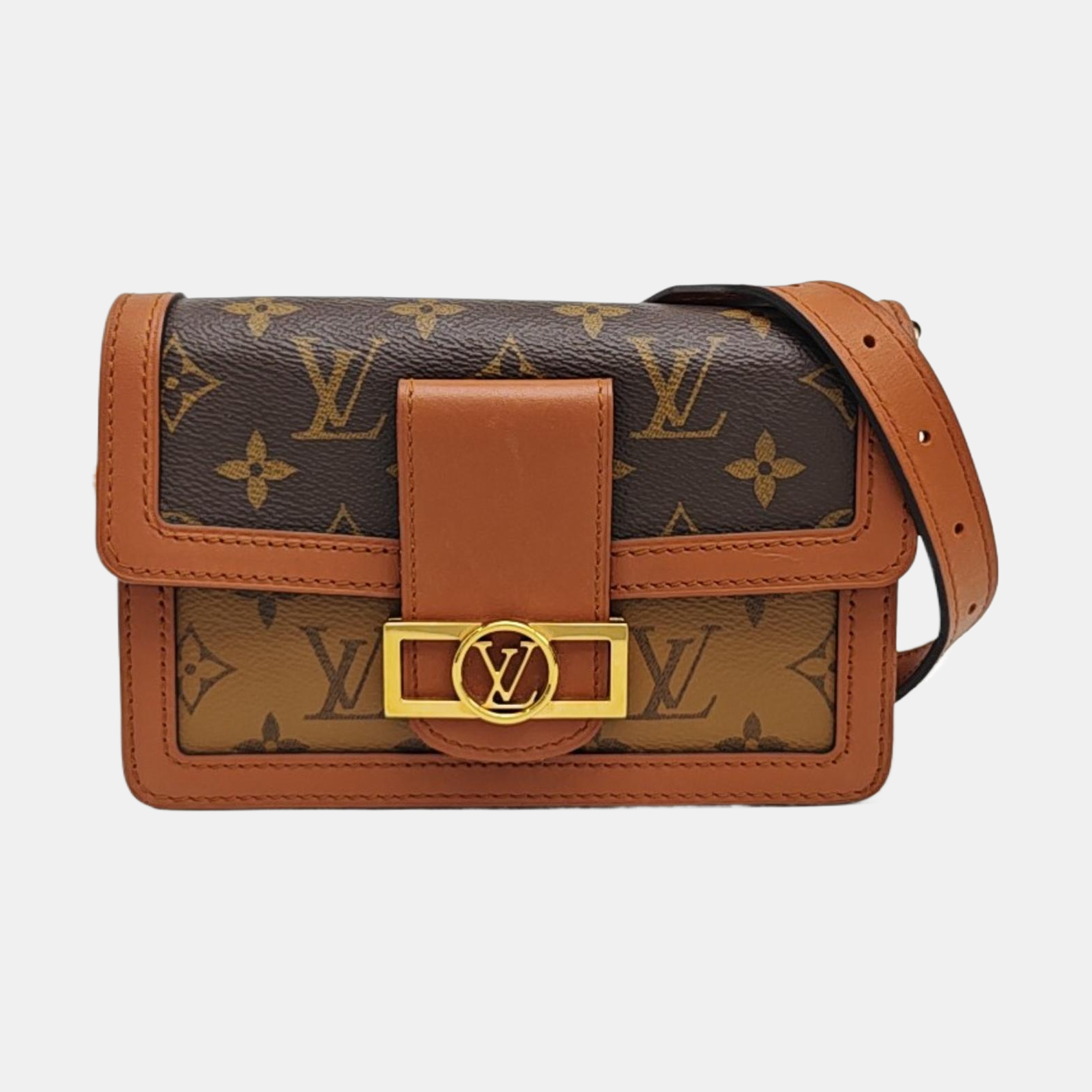 DAUPHINE Monogram Coated Canvas Brown