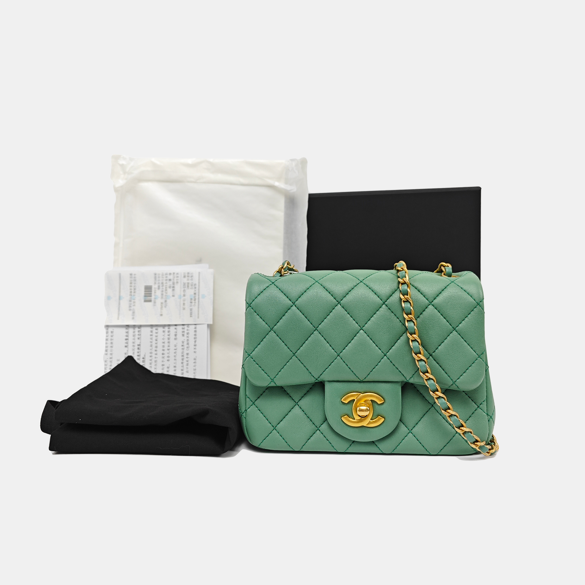 CLASSIC FLAP Quilted Lambskin Green