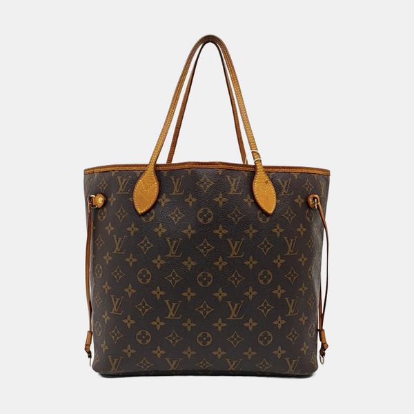 NEVERFULL MM Monogram Coated Canvas Brown
