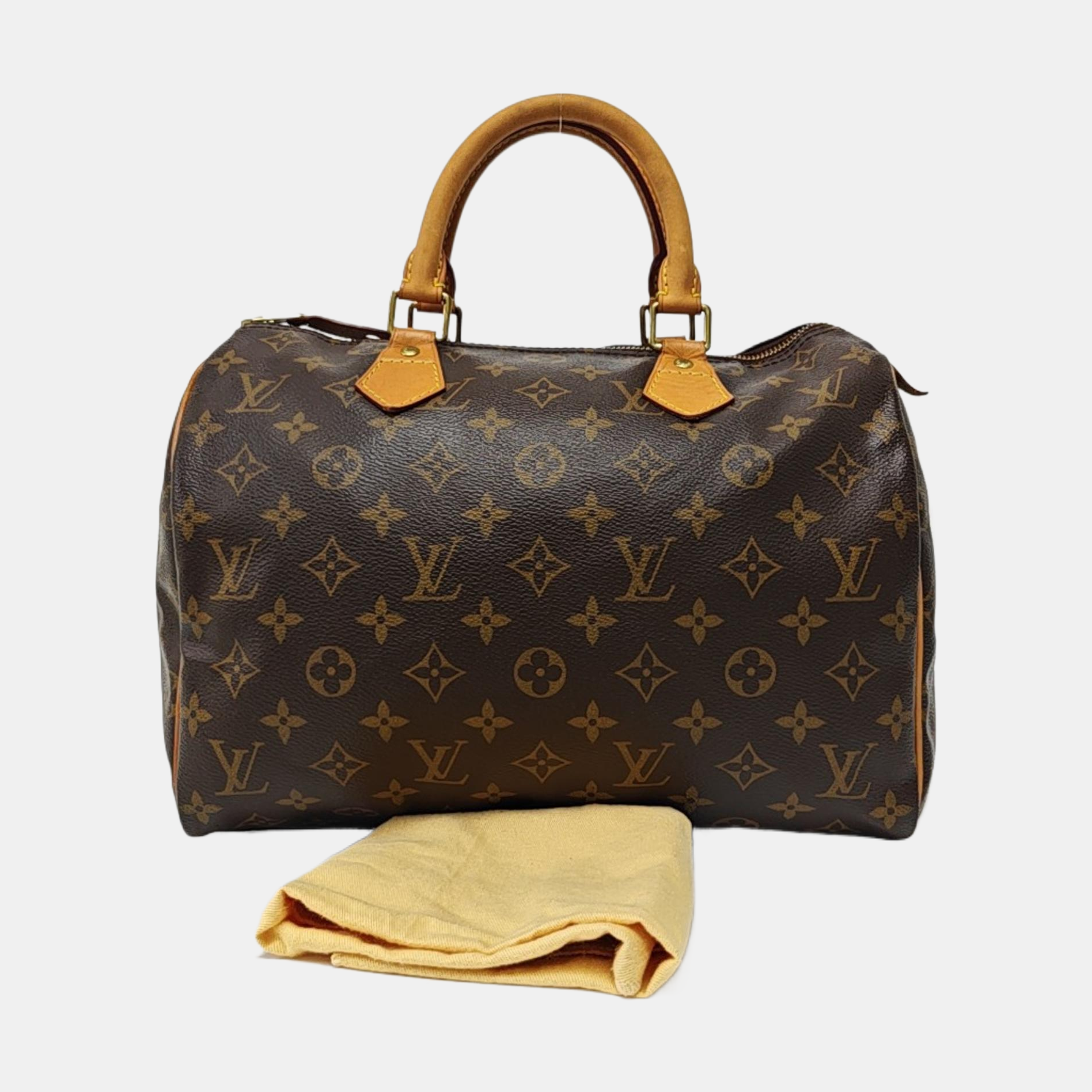 SPEEDY 30 Monogram Coated Canvas Brown