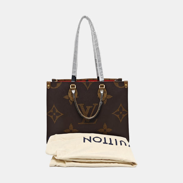 ONTHEGO MM Monogram Coated Canvas Brown