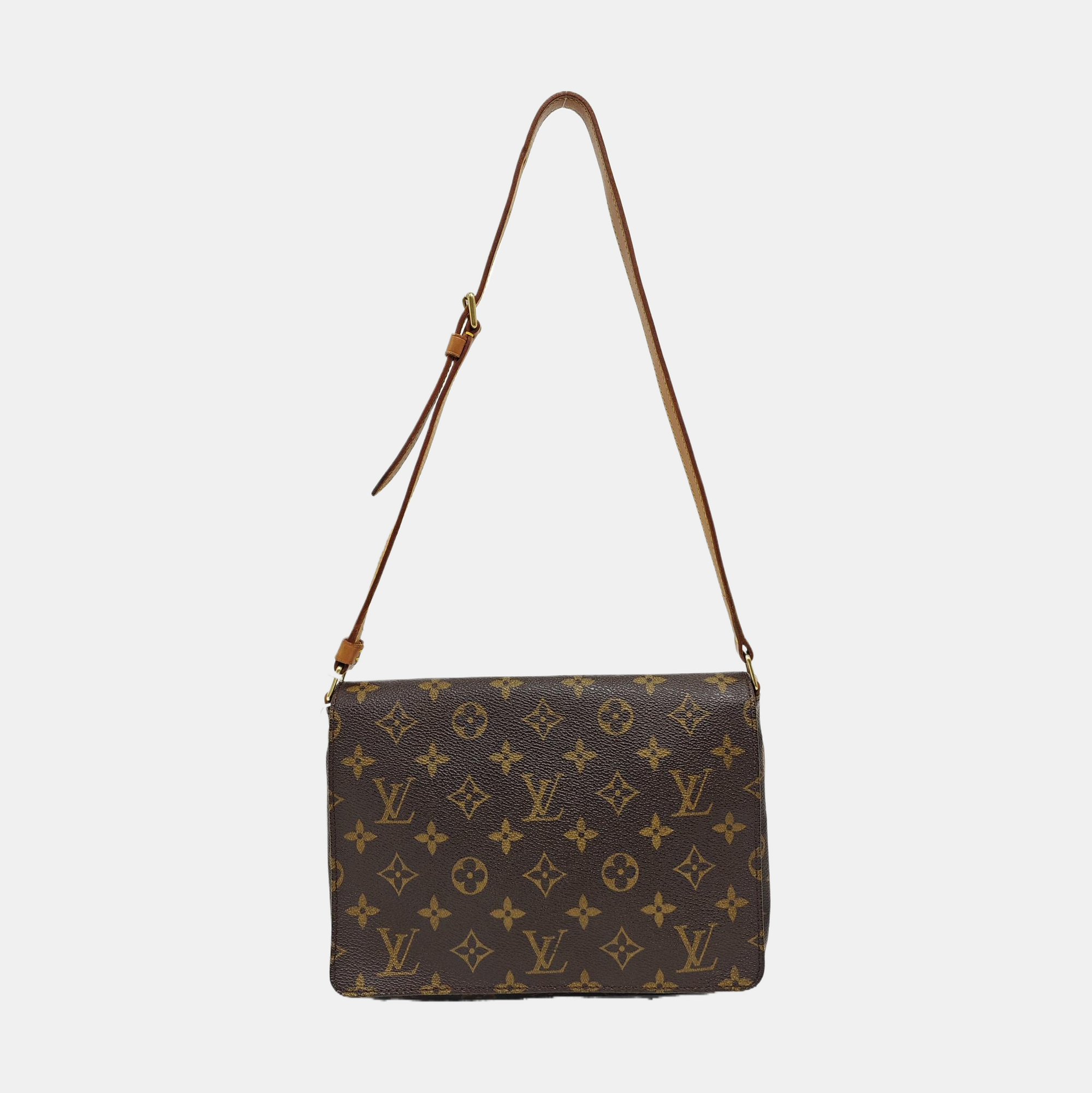 MUSETTE TANGO Monogram Coated Canvas Brown