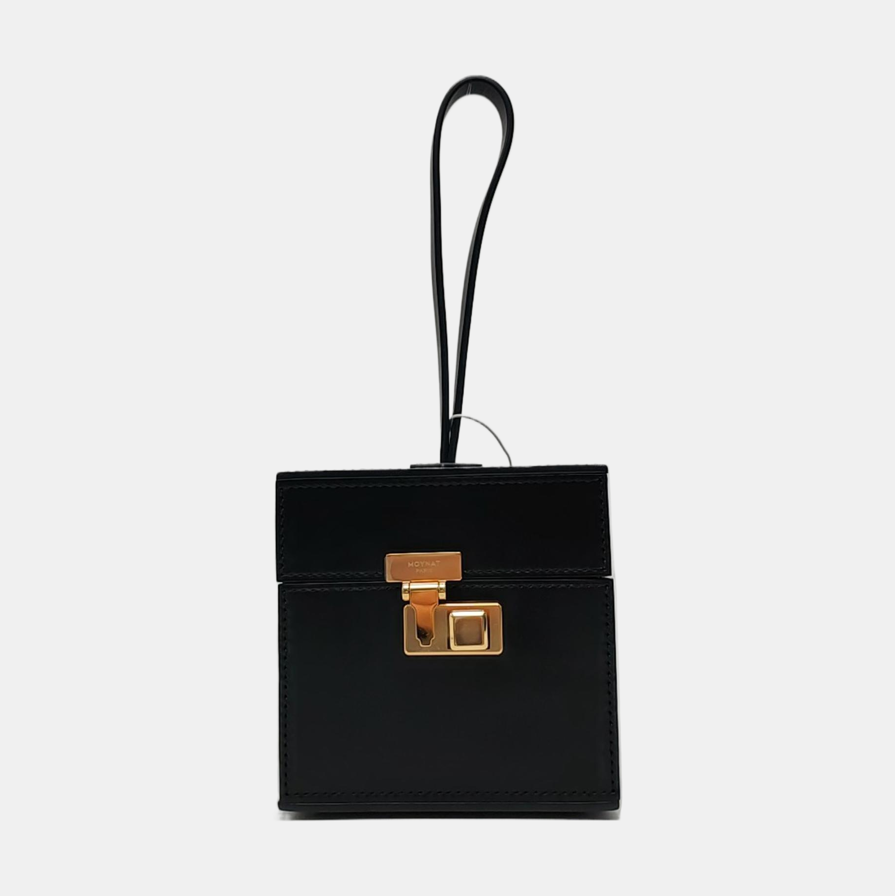 Calfskin Top Handle Bag Black