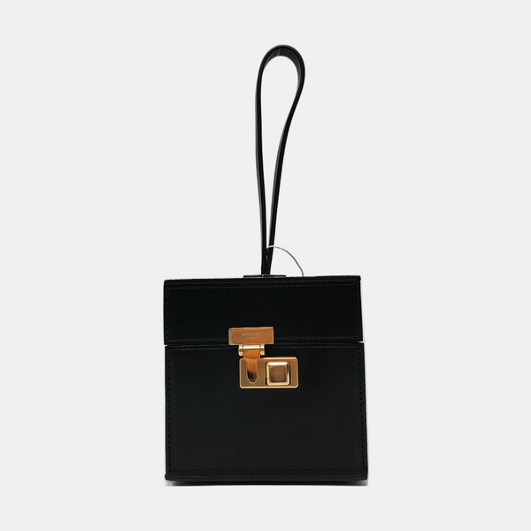 Calfskin Top Handle Bag Black