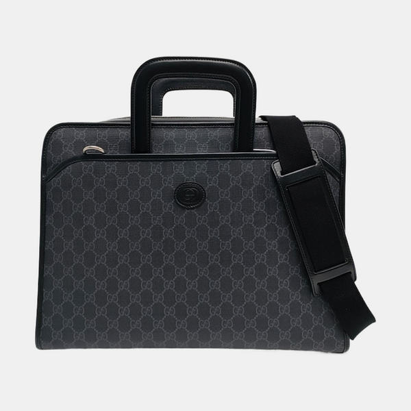 Retro Monogram Coated Canvas Black