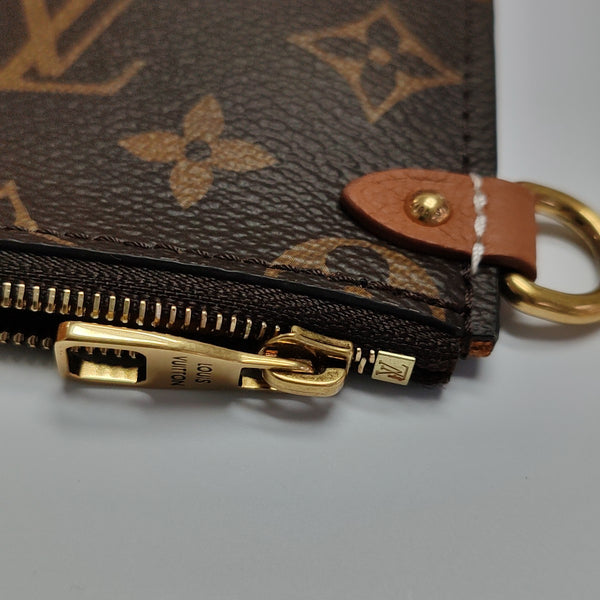 LOW KEY HOBO PM Monogram Calfskin Brown
