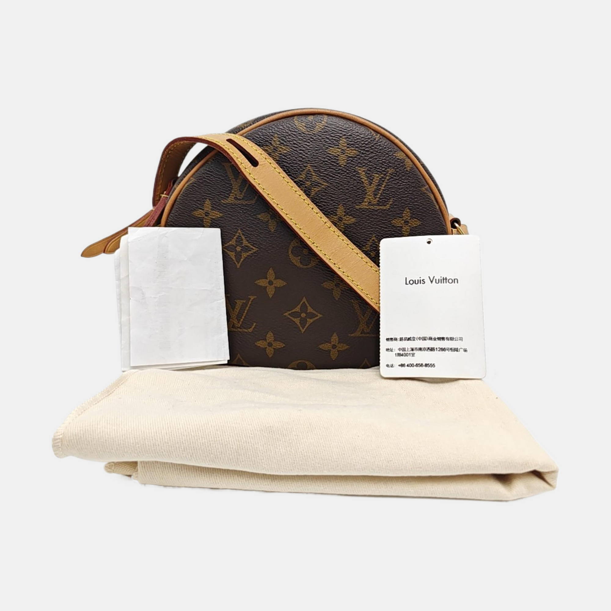 BOITE CHAPEAU PM Monogram Coated Canvas Brown