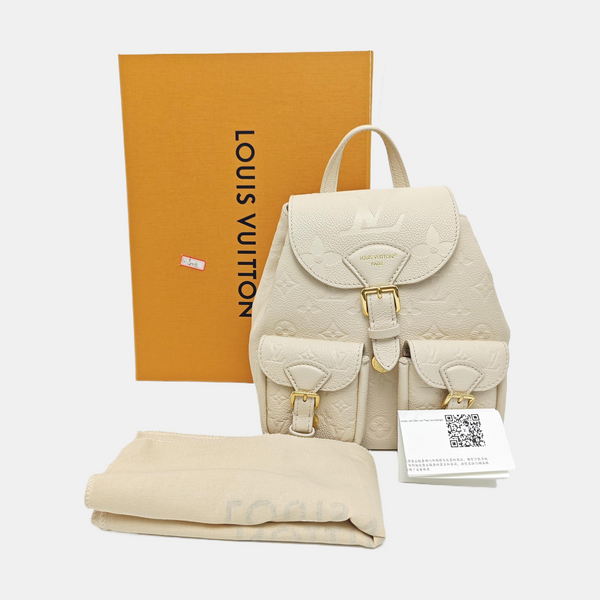 BACKUP Monogram Calfskin White
