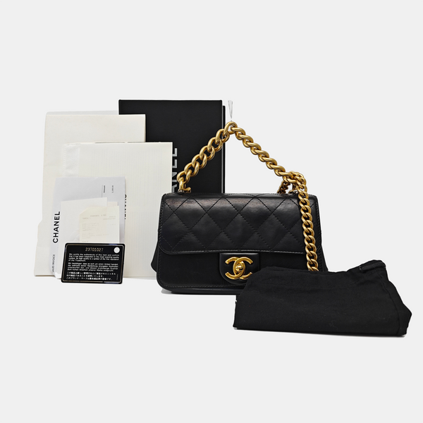 CLASSIC FLAP Mini Quilted Calfskin Black