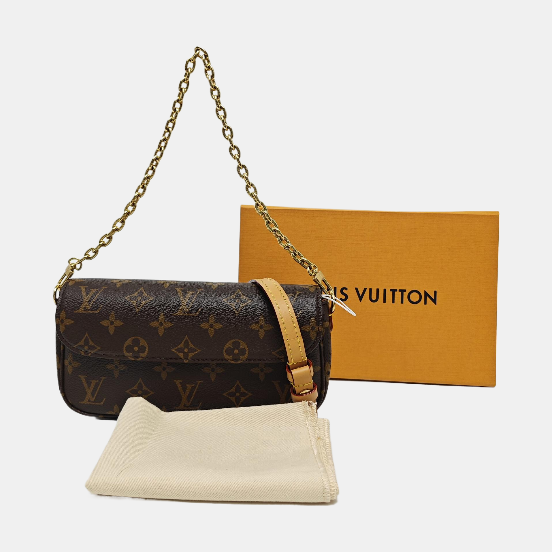 IVY Monogram Coated Canvas Brown