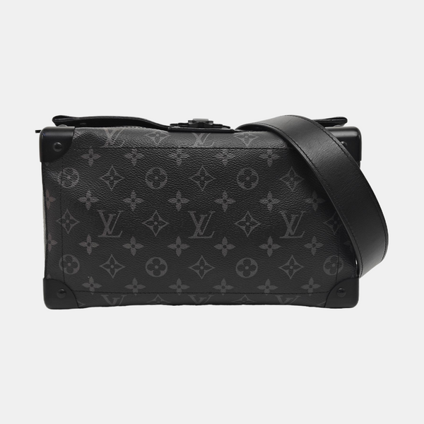 Monogram Coated Canvas Shoulder Bag Black