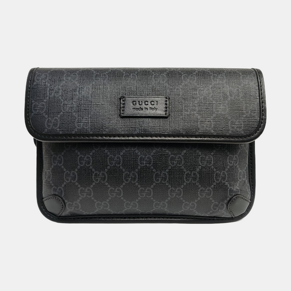Neo Vintage Monogram Coated Canvas Black