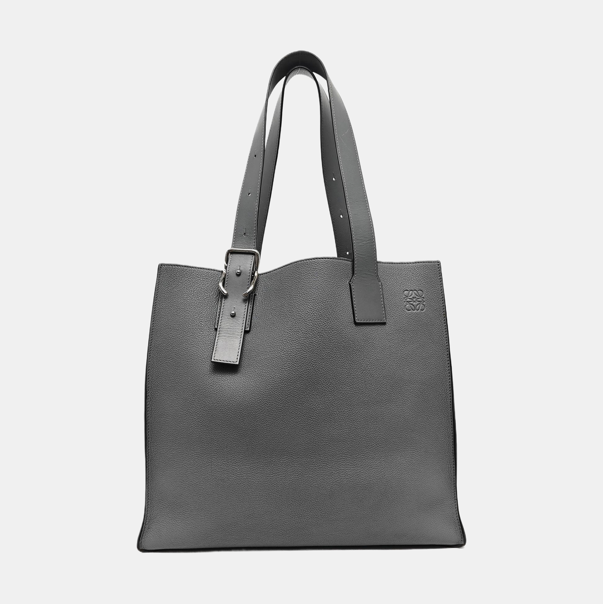 Buckle Calfskin Gray