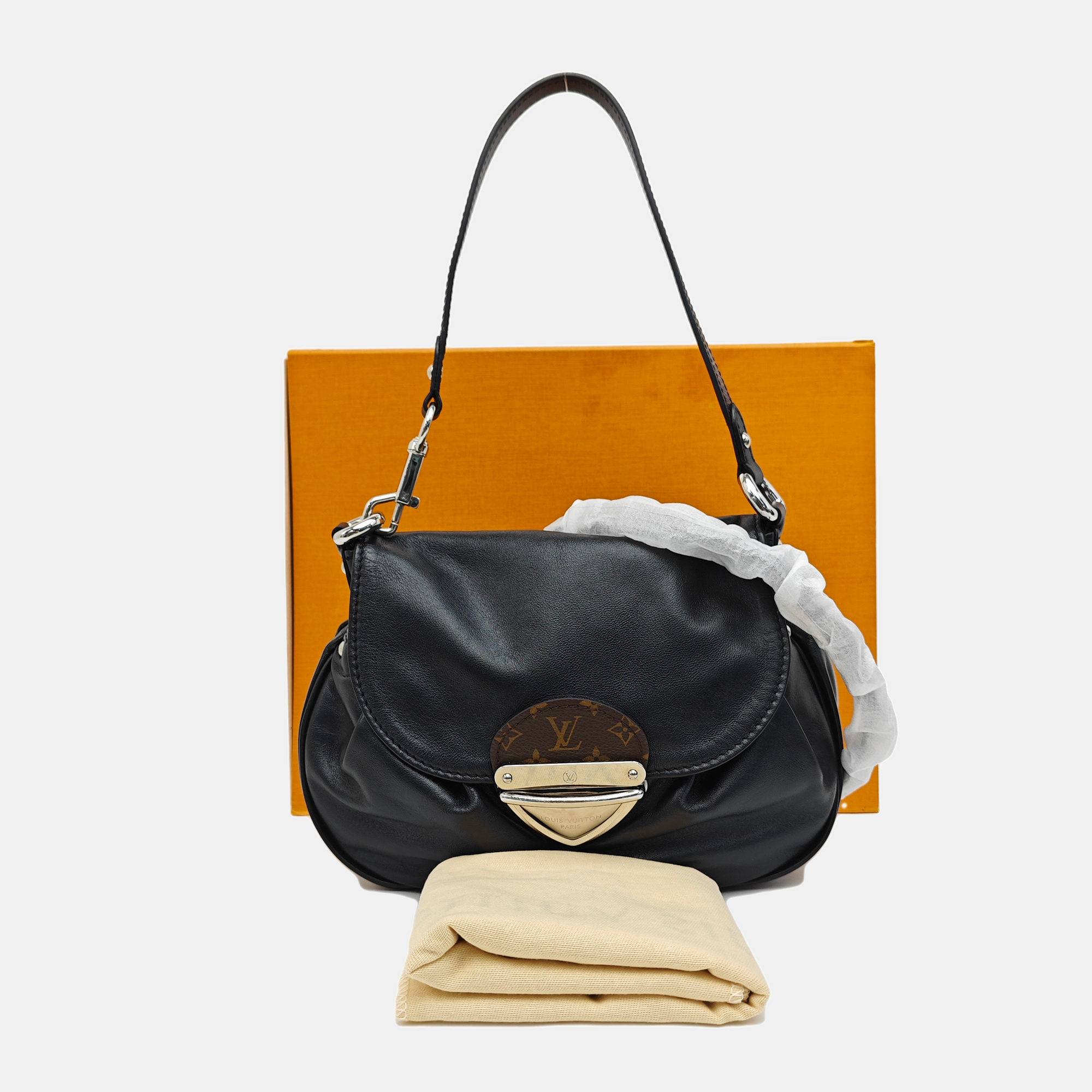 SUNSET Monogram Lambskin Black